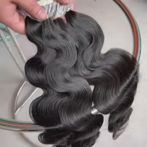 Burmese Tape-In Hair Extensions Bundles (Body Wave)